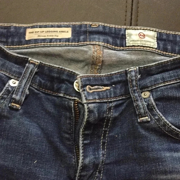 Ag Adriano Goldschmied zip up ankle jeans - Picture 4 of 7